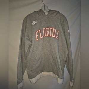 NIKE FLORIDA GATORS FOOTBALL HOODIE SWEATSHIRT GRAY SIZE XL
